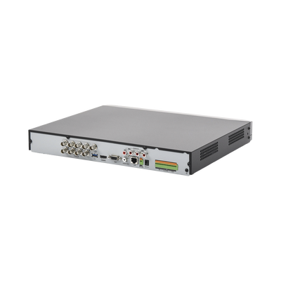 HIKVISION - DVR 8 Canales TurboHD + 8 Canales IP / 8 Megapixel (4K) / Acusense (Evita Falsas Alarmas) / Audio por Coaxitron / 2 Bahías de Disco Duro / 8 Entradas de Alarma / 4 Salidas de Alarma / H.265+