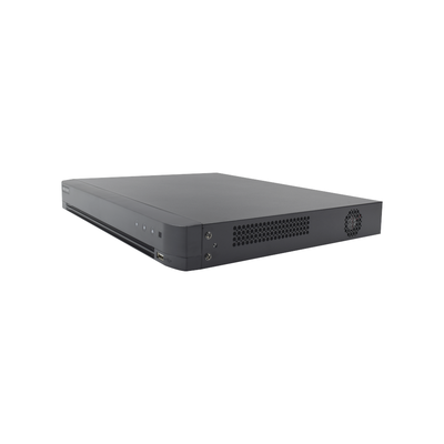 HIKVISION - DVR 32 Canales TurboHD + 8 Canales IP / 5 Megapixel Lite - 3K Lite / Acusense (Evita Falsas Alarmas) / Audio por Coaxitron / 2 Bahías de Disco Duro / H.265+ / Salida de Video en Full HD
