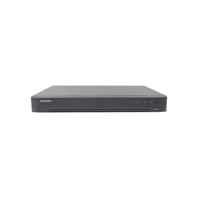 HIKVISION - DVR 32 Canales TurboHD + 8 Canales IP / 5 Megapixel Lite - 3K Lite / Acusense (Evita Falsas Alarmas) / Audio por Coaxitron / 2 Bahías de Disco Duro / H.265+ / Salida de Video en Full HD