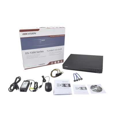 HIKVISION - [Audio Bidireccional] DVR 32 Canales TurboHD + 8 Canales IP / 5 Megapixel Lite - 3K Lite / Acusense / Reconocimiento Facial  / Audio por Coaxitron / 2 Bahías de Disco Duro / H.265+ / Salida de Video en Full HD