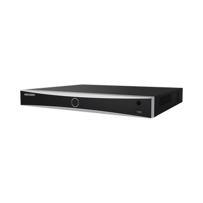 HIKVISION - NVR 12 Megapixel (4K) / Reconocimiento Facial / 8 Canales IP / 8 Puertos PoE+ / 2 Bahías de Disco Duro / Filtro de Falsas Alarmas / Detección de Cuerpo Humano y Vehículos
