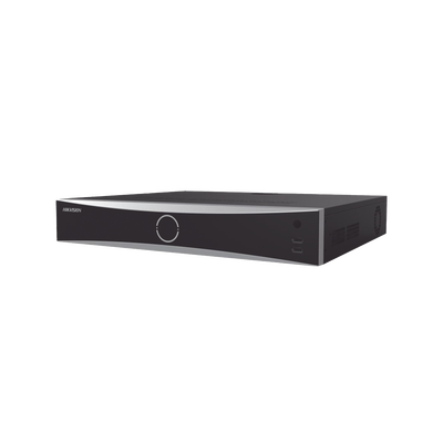 HIKVISION - NVR 32 Megapixel (8K) / Reconocimiento Facial (Base de Datos) / 16 Canales IP / 4 Bahías de Disco Duro / HDMI en 8K / ACUSENSE / Soporta POS / AcuSearch