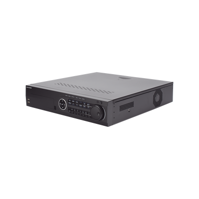 HIKVISION - DVR 16 Canales TurboHD + 8 Canales IP / 3K / 5 Megapixel /  8 Bahías de Disco Duro / 16 Entradas de Audio Fisicas (Microfono por Separado) / Audio por coaxitron / Acusense / 16 Entradas de Alarma / POS / H.265+