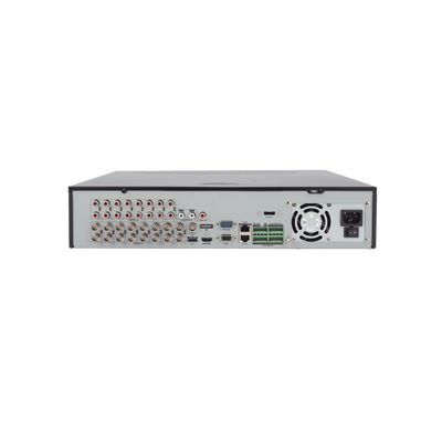 HIKVISION - DVR 16 Canales TurboHD + 8 Canales IP / 3K / 5 Megapixel /  8 Bahías de Disco Duro / 16 Entradas de Audio Fisicas (Microfono por Separado) / Audio por coaxitron / Acusense / 16 Entradas de Alarma / POS / H.265+