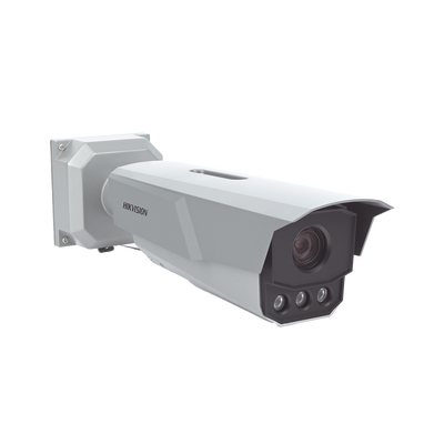 HIKVISION - Bala IP 4 Megapixel / ANPR / Reconocimiento y Captura de Placas Vehiculares para Trafico de Alta Velocidad / 3 Carriles / DARKFIGHTER / WDR 140 dB / IP67 / IK10 / Lente Mot. 8 a 32 mm / 50 mts IR / Micro SD