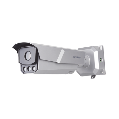 HIKVISION - Bala IP 4 Megapixel / ANPR / Reconocimiento y Captura de Placas Vehiculares para Trafico de Alta Velocidad / 3 Carriles / DARKFIGHTER / WDR 140 dB / IP67 / IK10 / Lente Mot. 8 a 32 mm / 50 mts IR / Micro SD