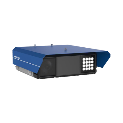 HIKVISION - Cámara de Tráfico ANPR de 9 MP / 4096 × 2160 / Integración de Radar y Luz Suplementaria / Análisis de Violaciones de Tráfico / Montaje Lateral / Protección IP66 IK10