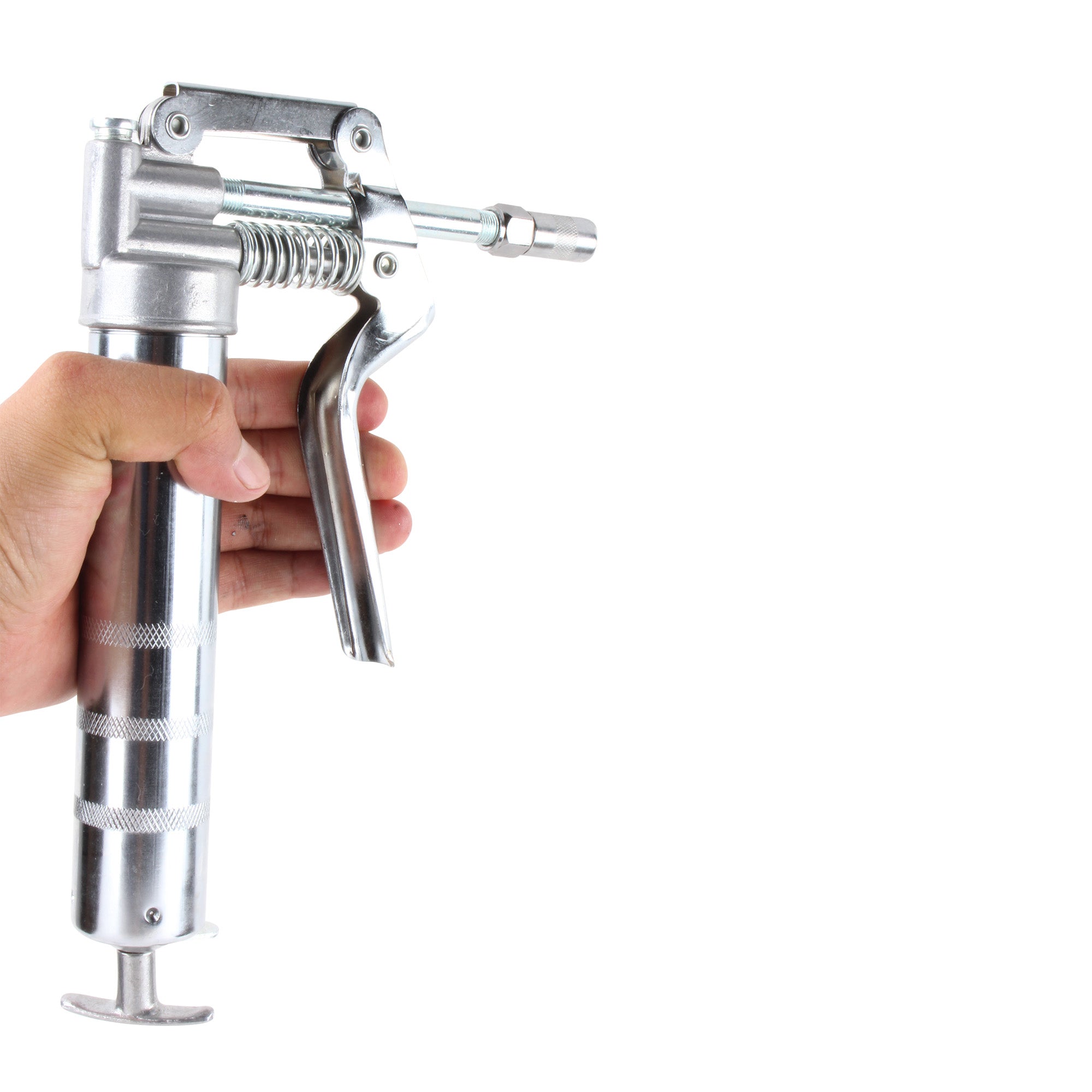 Inyector de grasa tipo pistola, tubo rígido (4500 PSI, 120 c.c.)