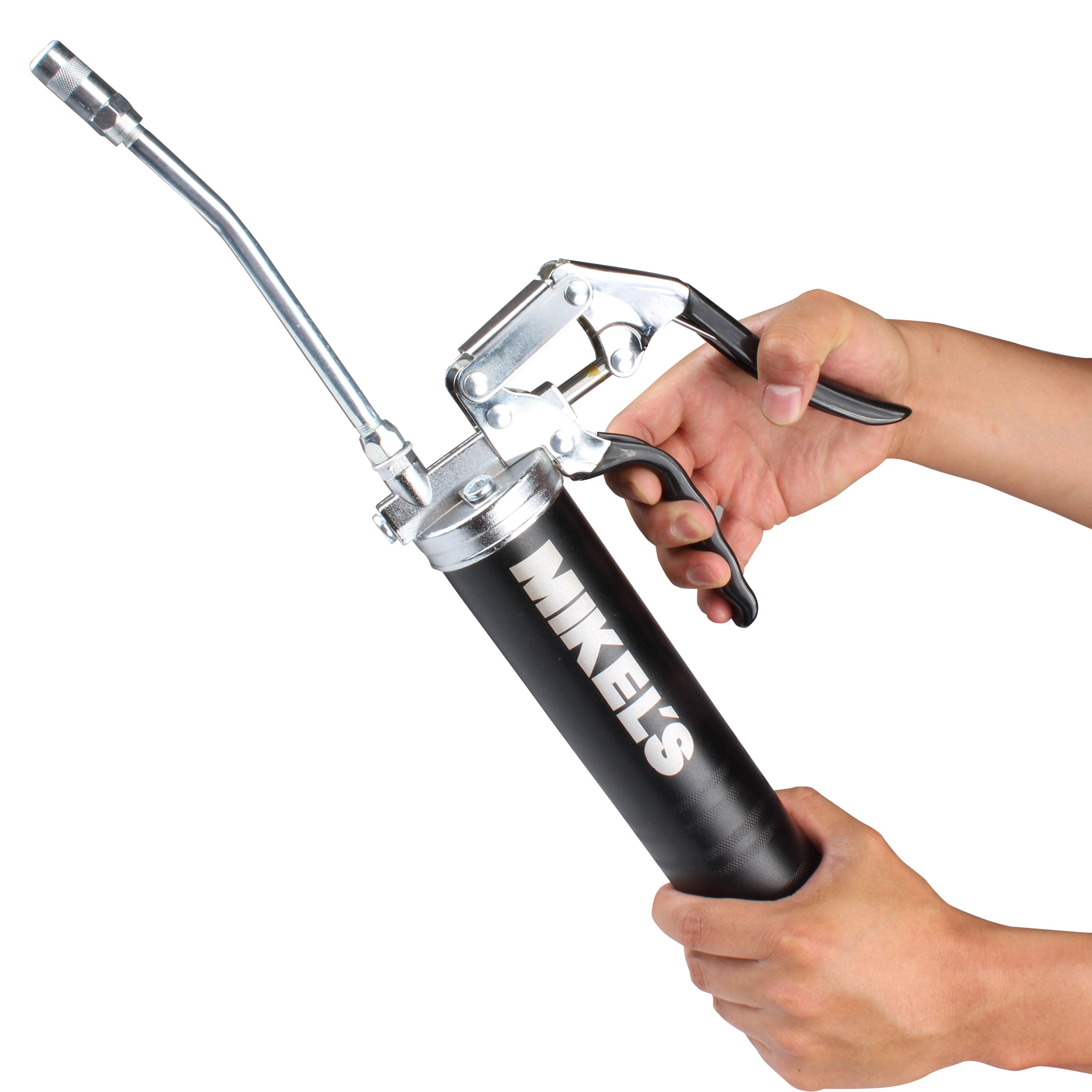 Inyector de grasa tipo pistola, doble válvula (8.500 PSI, 500 c.c.)