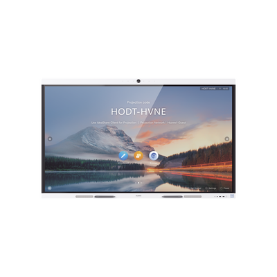 HUAWEI - HUAWEI IdeaHub B2, Pantalla interactiva para Colaboración Inteligente, 65", 4K UHD, Android 9, Wi-Fi, blanco Jade.