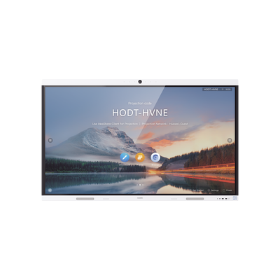HUAWEI - HUAWEI IdeaHub B2, Pantalla interactiva para Colaboración Inteligente, 65", 4K UHD, Android 9, Wi-Fi, blanco Jade.