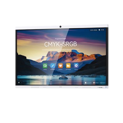 HUAWEI - HUAWEI IdeaHub B3, Pantalla interactiva para Colaboración Inteligente, 65", 4K UHD, Harmony, Wi-Fi 6, Seguimiento de Voz, BYOM, Administración desde la Nube Gratis, blanco Jade