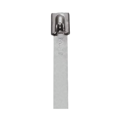 PANDUIT - Cincho StrongHold  de Acero Inoxidable Tipo 304, 362mm largo x 7.9 mm ancho, Color Metálico, Paquete de 50pz