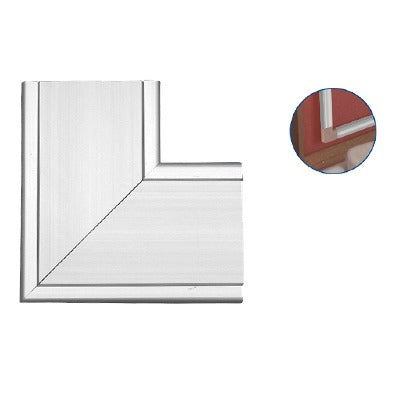THORSMAN - Accesorio en "L" de aluminio,  compatible con canaleta INKA100 (8130-80001)