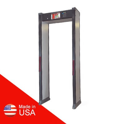 RANGER SECURITY DETECTORS - Arco Detector de Metales de 6 Zonas con Base para Fijarse al Piso.