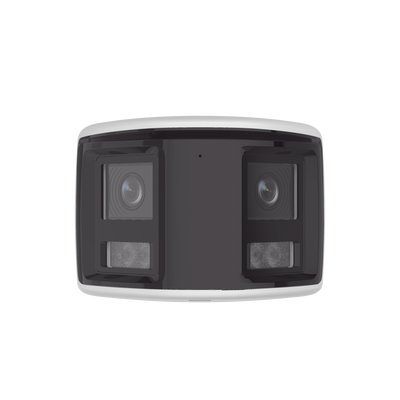 HILOOK BY HIKVISION - [Dual Light] Bala IP 6 Megapixel / Imagen Panorámica 180°/ PoE / Micrófono y Bocina Integrado / Exterior IP67 / Audio Bidireccional / Alarma Visual y Auditiva Integrada / Smart Supplement Light / Micro SD 512 GB