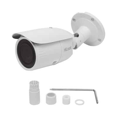 HILOOK BY HIKVISION - Bala IP 2 Megapixel / Lente Motorizado 2.8 - 12 mm / 50 mts IR EXIR / PoE / Exterior IP67 / dWDR / Micro SD / Ultra Baja Iluminación / Onvif