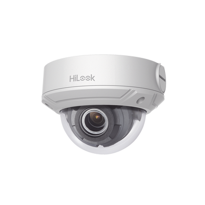HILOOK BY HIKVISION - HiLook Series / Domo IP 4 Megapixel / 30 mts IR / Exterior IP67 / PoE / WDR 120 dB / Lente Motorizado 2.8-12 mm / IK10 / MicroSD