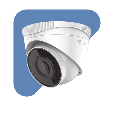 HILOOK BY HIKVISION - HiLook Series / Turret IP 4 Megapixel / 30 mts IR / Exterior IP67 / PoE / Lente 2.8 mm / WDR 120 dB / ONVIF