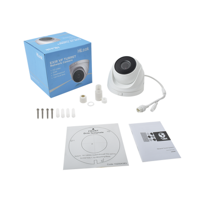 HILOOK BY HIKVISION - Turret IP 4 Megapixel / Lente Motorizado 2.8 - 12 mm / 30 mts IR EXIR / PoE / Exterior IP67 / WDR 120dB / Micro SD / H.265+ / Onvif
