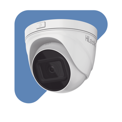 HILOOK BY HIKVISION - Turret IP 4 Megapixel / Lente Motorizado 2.8 - 12 mm / 30 mts IR EXIR / PoE / Exterior IP67 / WDR 120dB / Micro SD / H.265+ / Onvif