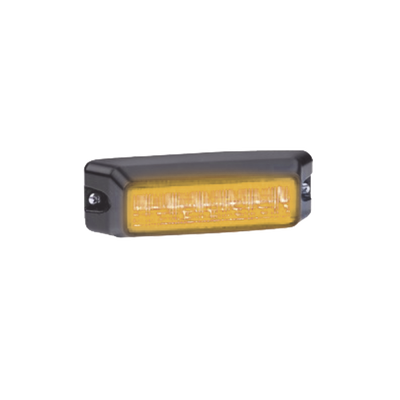 FEDERAL SIGNAL - Luz auxiliar de 6 LED, Flasher Integrado, Color ámbar, Mica Transparente