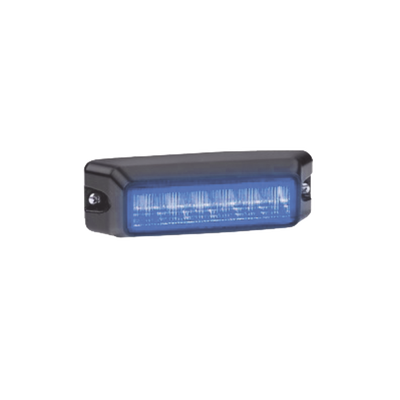 FEDERAL SIGNAL - Luz auxiliar de 6 LED, Flasher Integrado, Color Azul, Mica Transparente