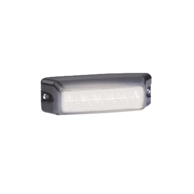 FEDERAL SIGNAL - Luz auxiliar de 6 LED, Flasher Integrado, Color Blanco, Mica Transparente