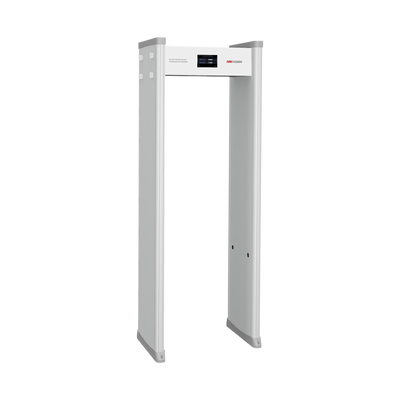 HIKVISION - Arco Detector de Metales de 12 Zonas con Pantalla LCD de 7" / Conteo de Personas y Alarmas / Ajuste de Sensibilidad e Interferencias