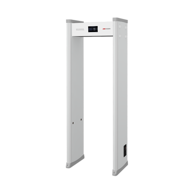 HIKVISION - Arco Detector de Metales de 12 Zonas con Pantalla LCD de 7" / Conteo de Personas y Alarmas / Ajuste de Sensibilidad e Interferencias