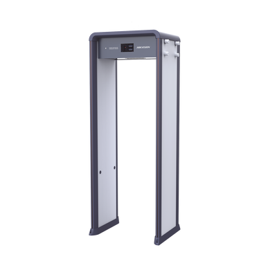 HIKVISION - Arco Detector de Metales de 33 Zonas con Pantalla LCD de 7" / Conteo de personas y Alarmas / Ajuste de Sensibilidad e Interferencias