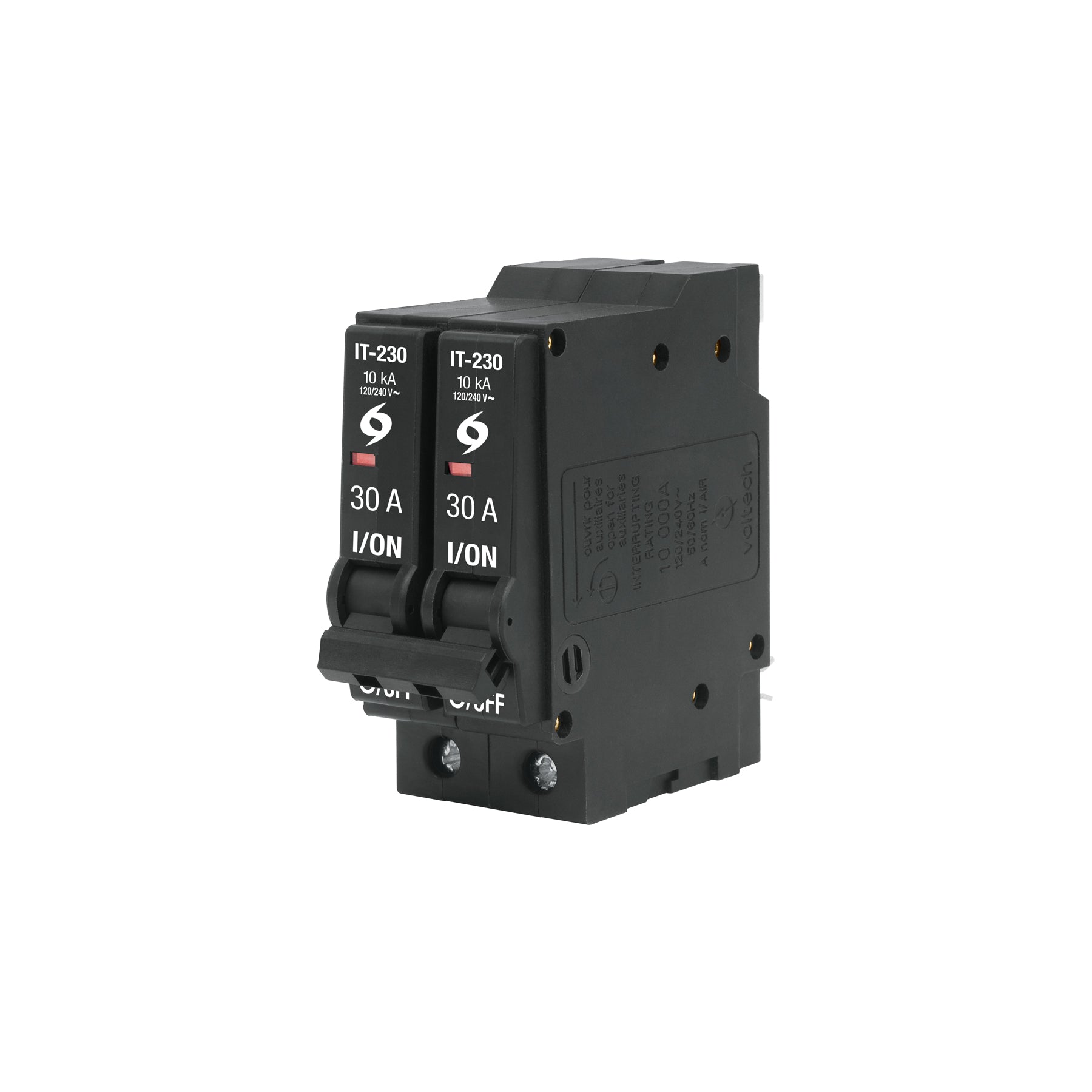 Interruptor de 2 polos 30A, enchufable, VOLTECK