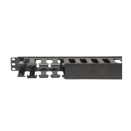 INTELLINET - Organizador Intellinet Cables 19" 1U Horizontal Plástico Color Negro