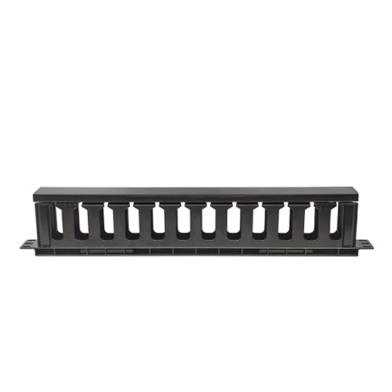 INTELLINET - Organizador Intellinet Cables 19" 1U Horizontal Plástico Color Negro