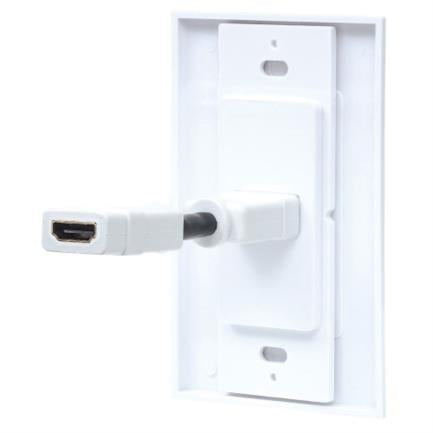 INTELLINET - Cople Intellinet HDMI con Faceplate 1 Puerto Color Blanco