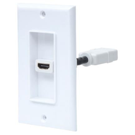 INTELLINET - Cople Intellinet HDMI con Faceplate 1 Puerto Color Blanco
