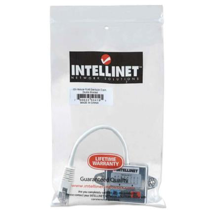 INTELLINET - Distribuidor Intellinet RJ45 Modular 1x2 Cat5e