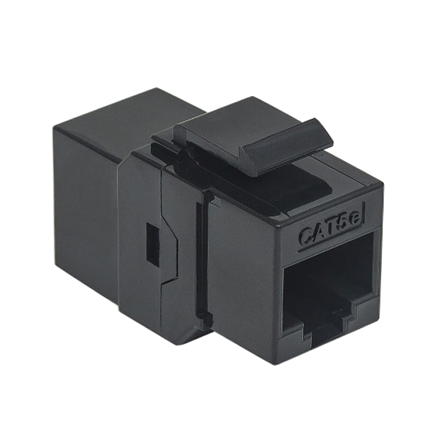INTELLINET - Cople Intellinet Keystone RJ45 Cat5e UTP 8P8C H-H Color Negro