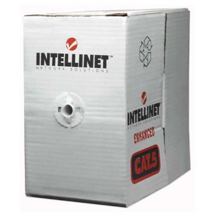 INTELLINET - Bobina Cable Intellinet Cat 6 CCA 305m Sólida Color Gris