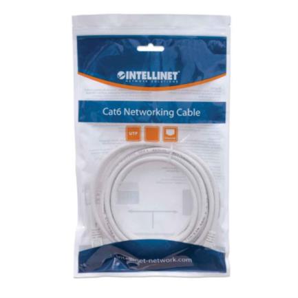 INTELLINET - Cable Intellinet Red Cat6 UTP RJ45 M-M 0.5m Color Blanco