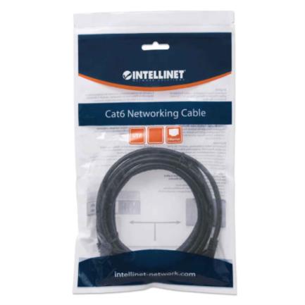 INTELLINET - Cable Intellinet Red Cat6 UTP RJ45 M-M 1m Color Negro
