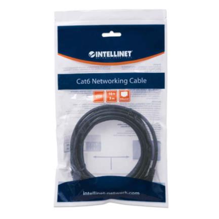 INTELLINET - Cable Intellinet Red Cat6 UTP RJ45 M-M 3m Color Negro