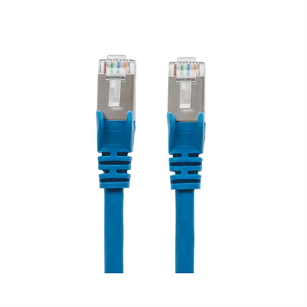 INTELLINET - Cable Intellinet Red Cat6a S/FTP RJ45 50 Micras 30cm Color Azul