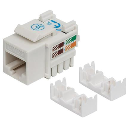 INTELLINET - Jack Intellinet Cat 5e de Impacto(Keystone) Color Blanco
