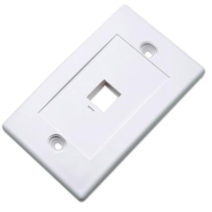 INTELLINET - Tapa Intellinet para Caja 1 Perforación Color Blanco
