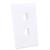 INTELLINET - Tapa Intellinet para Caja 2 Perforaciones Color Blanco