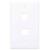 INTELLINET - Tapa Intellinet para Caja 2 Perforaciones Color Blanco