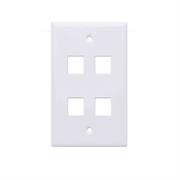 INTELLINET - Tapa Intellinet para Caja 4 Perforaciones Color Blanco