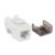 INTELLINET - Jack Intellinet Keystone Cat6a de Impacto UTP Color Blanco