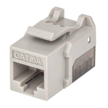 INTELLINET - Jack Intellinet Keystone Cat6a de Impacto UTP Color Gris